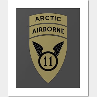 11th Division Arctic Airborne Brown Posters and Art